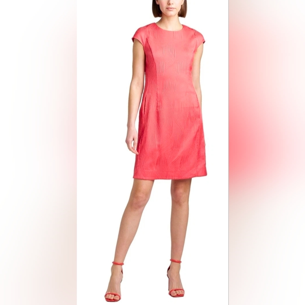 N NATORI Scroll Jacquard Dress Women's‎  Size 6 NWT